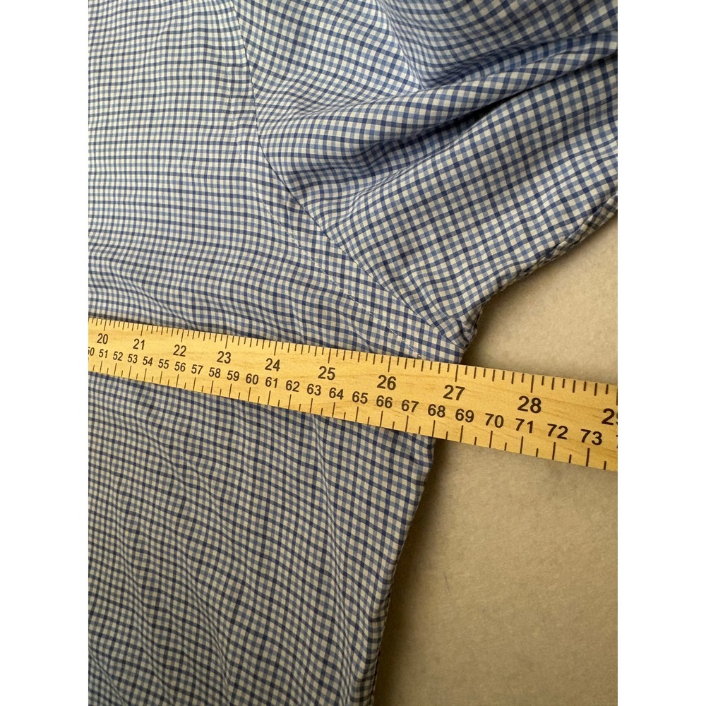 Polo Ralph Lauren Mens XL Blue Gingham Check Button Down Shirt Long Sleeve Pony - Picture 5 of 11